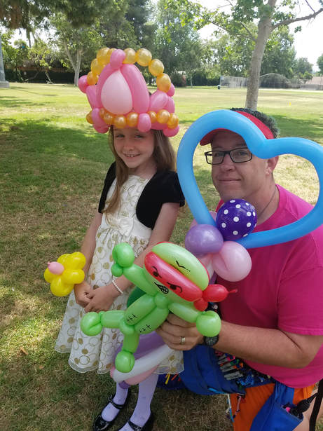 Kid and Joe from Joe's Party Animals with Amazing Balloon Animals